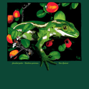 Jewelled gecko Banks Peninsula - Mens Classic Long Sleeved Tee Design