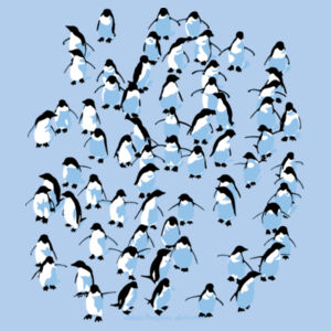 Adelie Penguins Antarctica - Mens Block T shirt Design
