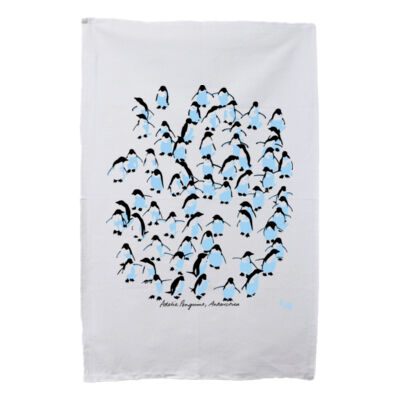 Adelie Penguins Antarctica - tea towel Thumbnail