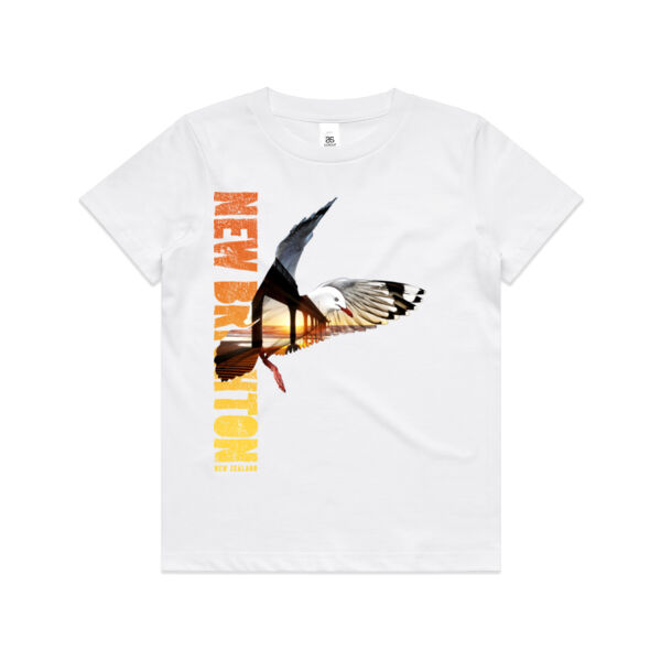 Red-billed gull New Brighton - Kids Youth T shirt Thumbnail