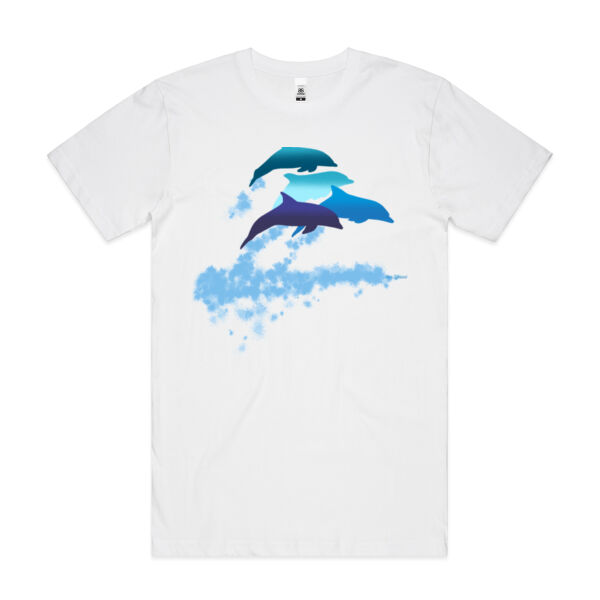 Dolphins New Zealand - Mens Block T shirt Thumbnail