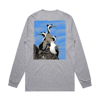 Spotted Shags Banks Peninsula - Mens General Long Sleeve Tee Thumbnail
