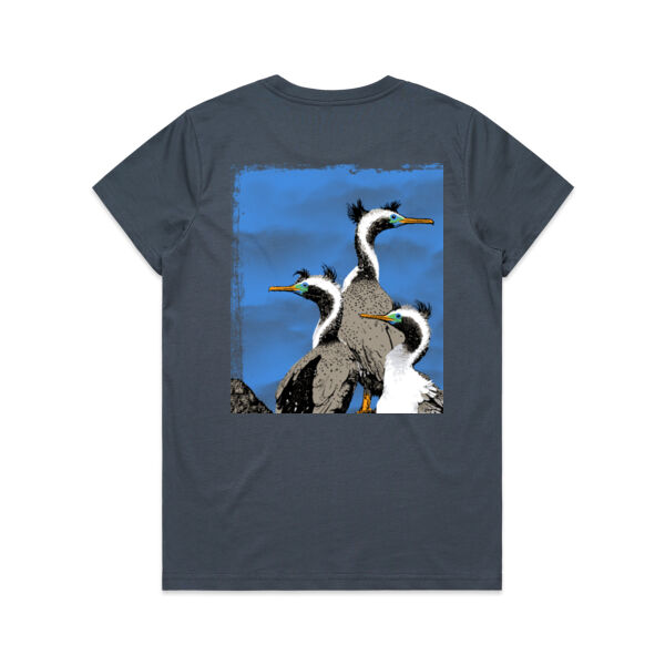 Spotted Shags Banks Peninsula - Womens Maple Tee Thumbnail