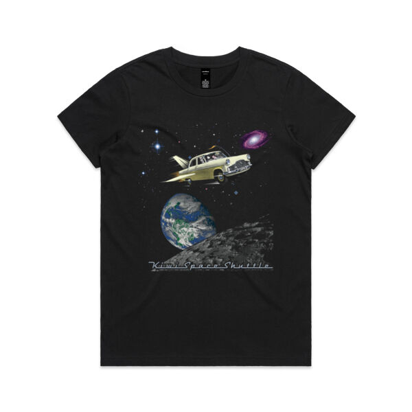  Kiwi Space Shuttle - Womens Maple Tee Thumbnail