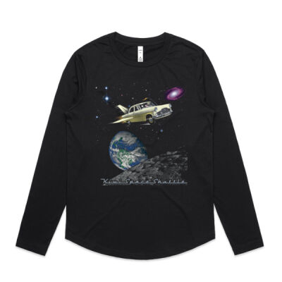 Kiwi Space Shuttle - Womens Curve Longsleeve Tee Thumbnail