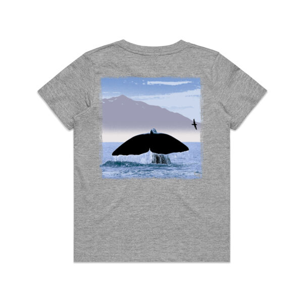 Whale tail Kaikoura - Kids Youth T shirt Thumbnail