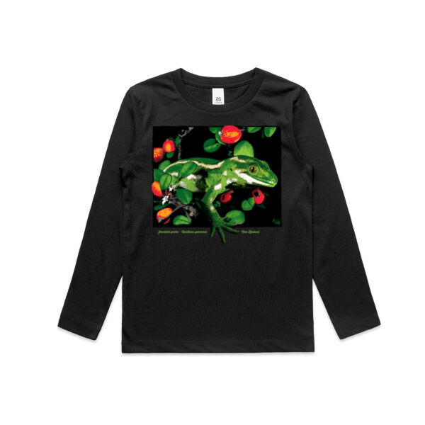 Jewelled gecko Banks Peninsula - Kids Longsleeve Tee Thumbnail