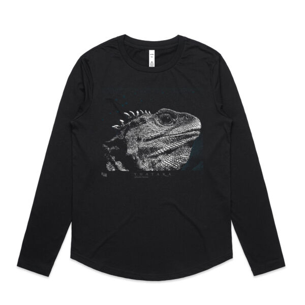 Tuatara t-shirt - Womens Curve Longsleeve Tee Thumbnail